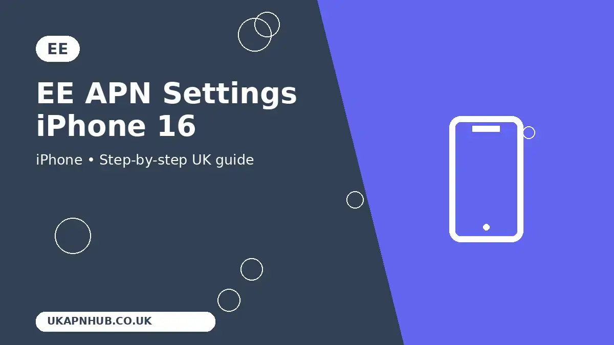 EE APN Settings iPhone 16 thumbnail