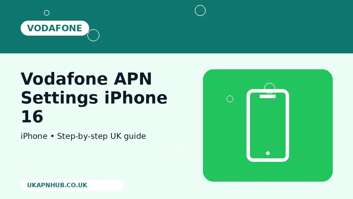 Vodafone APN Settings iPhone 16 thumbnail