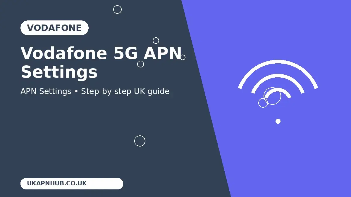Vodafone 5G APN Settings thumbnail