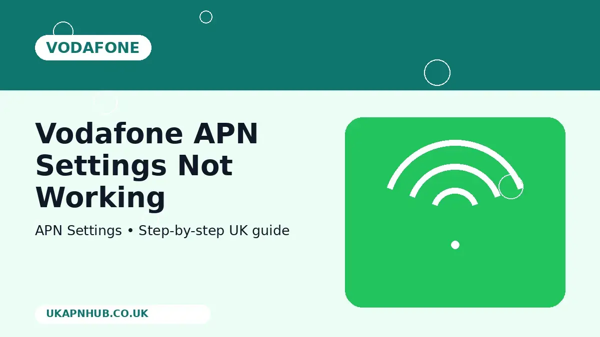 Vodafone APN Settings Not Working thumbnail