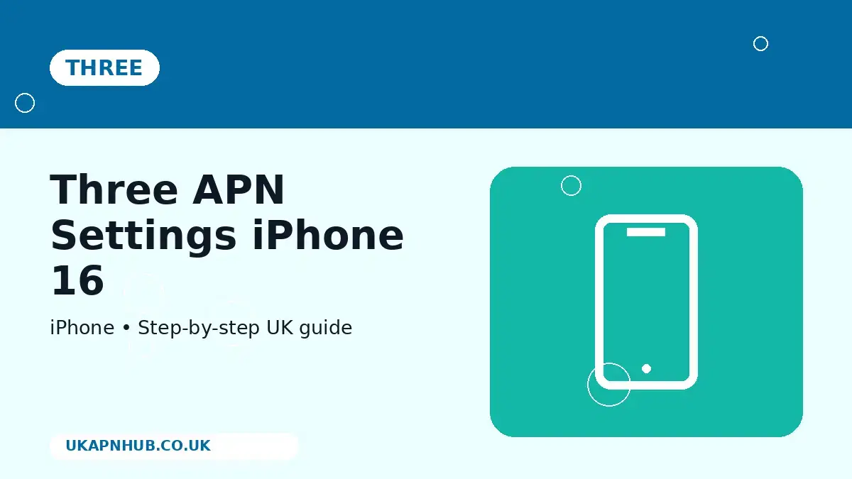 Three APN Settings iPhone 16 thumbnail