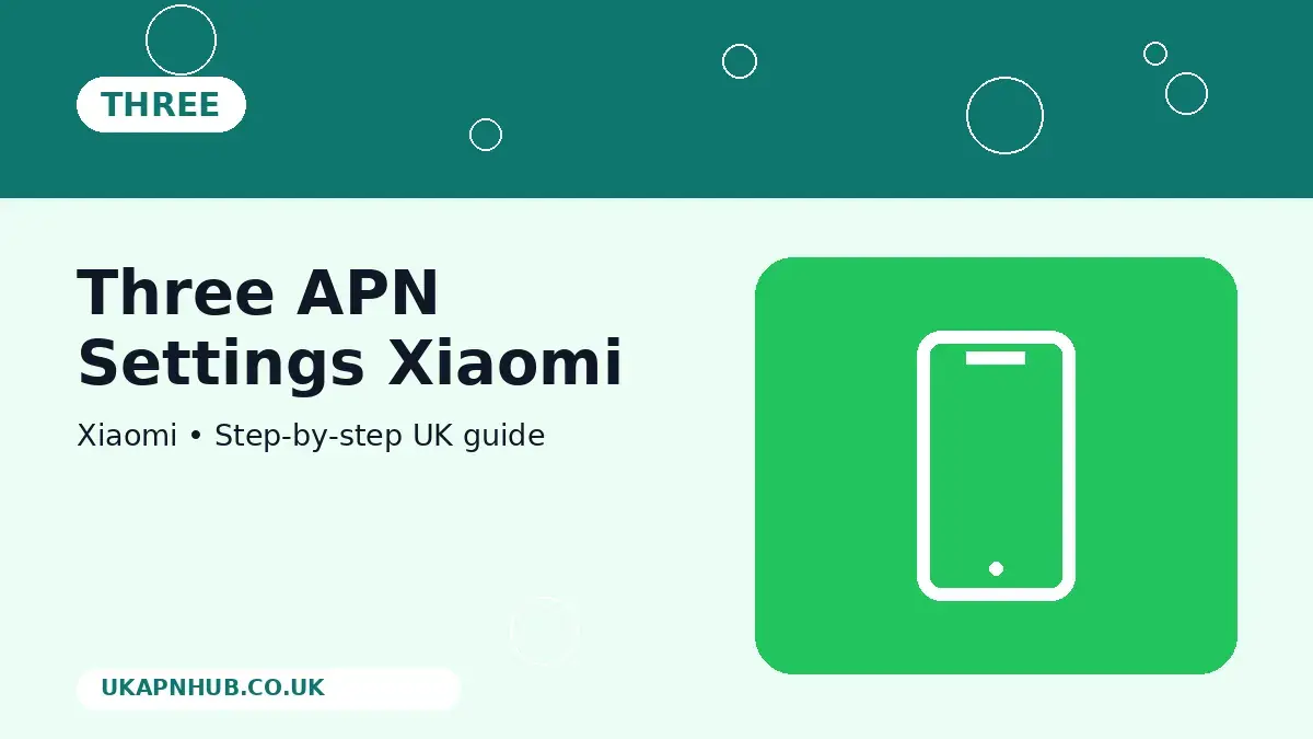 Three APN Settings Xiaomi thumbnail