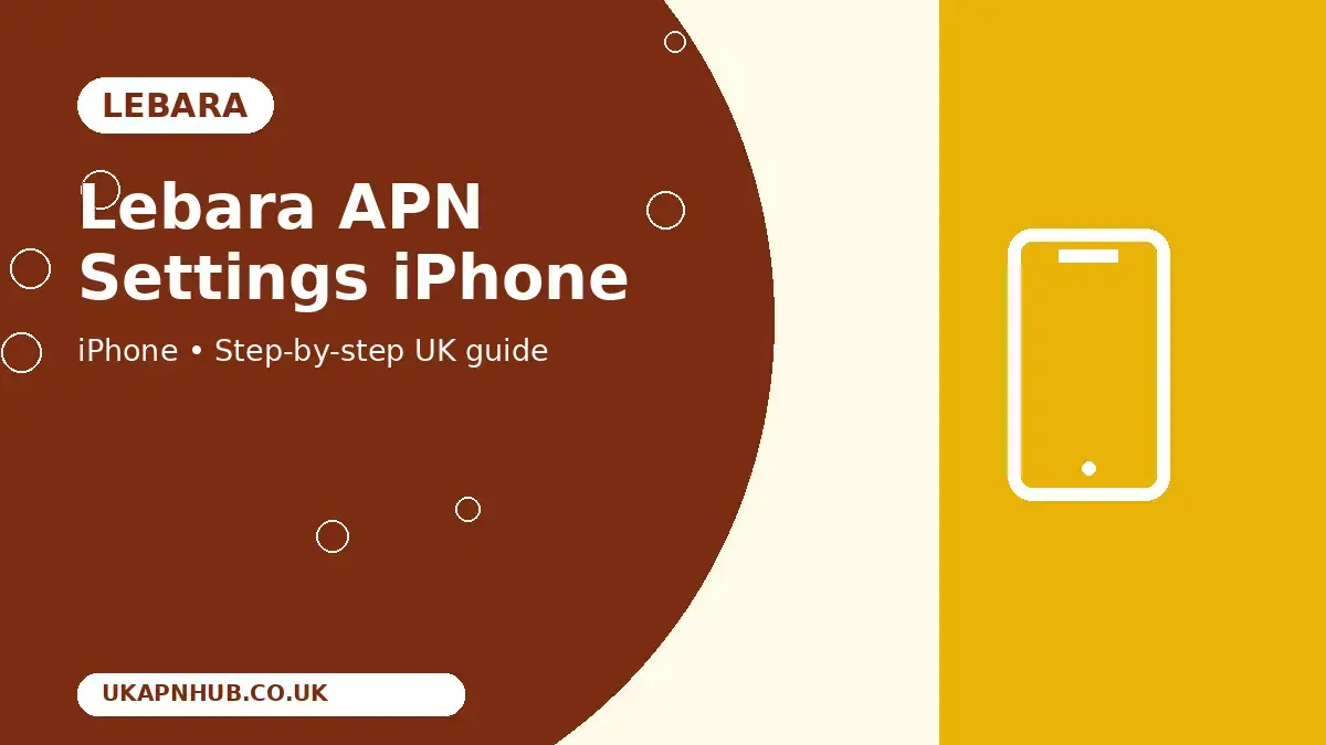 Lebara APN Settings iPhone thumbnail