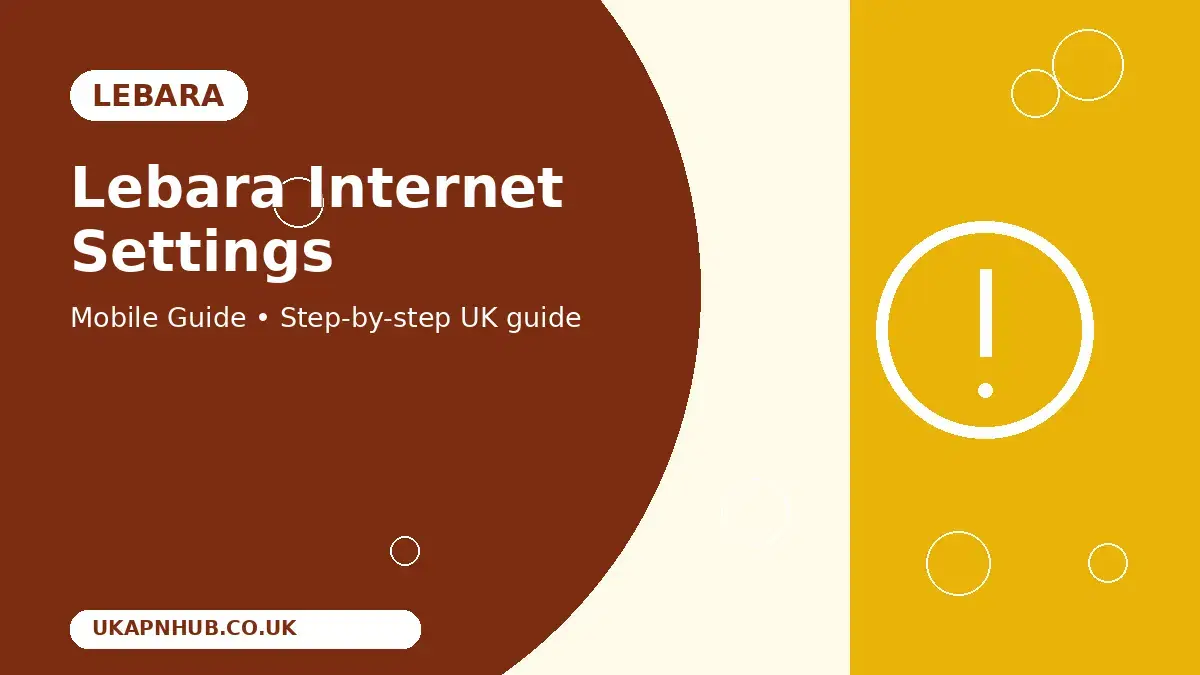 Lebara Internet Settings thumbnail