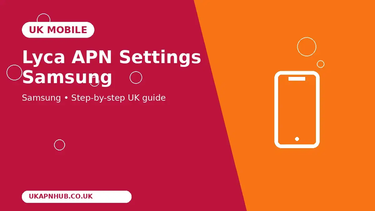 Lyca APN Settings Samsung thumbnail