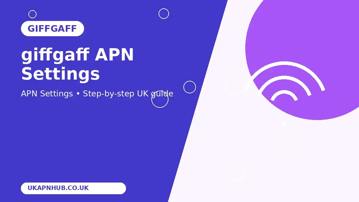 giffgaff APN Settings thumbnail
