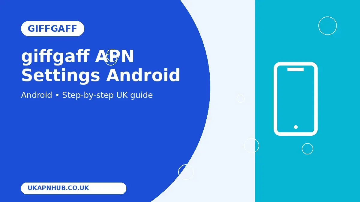 giffgaff APN Settings Android thumbnail