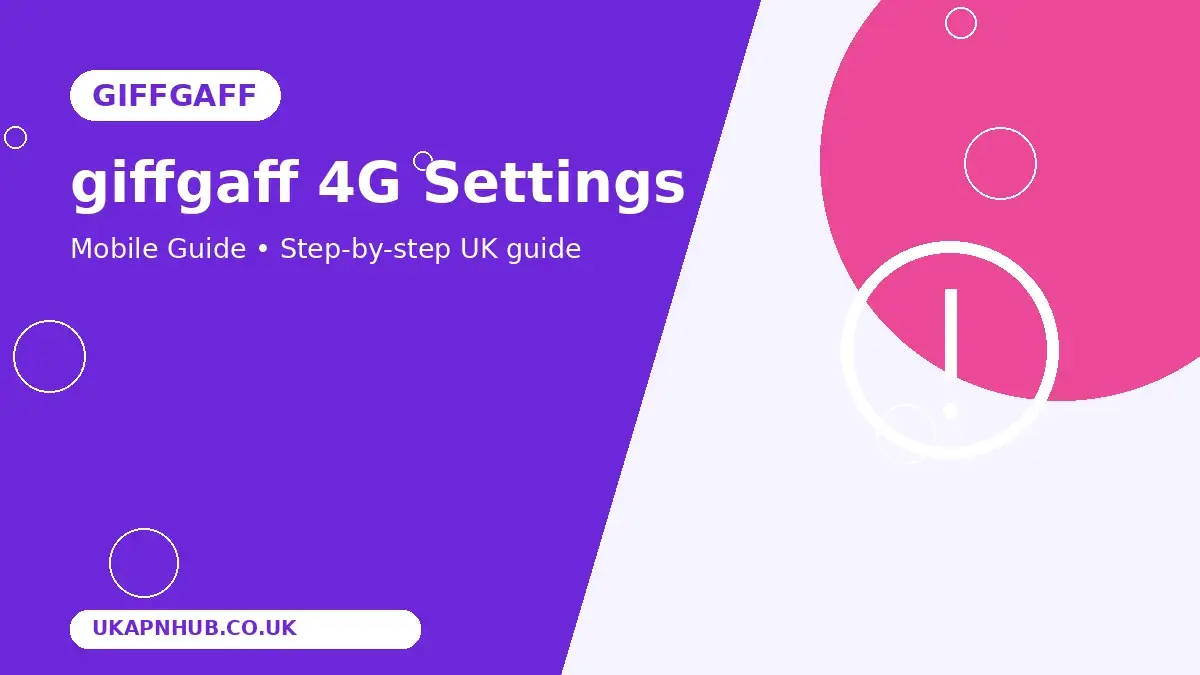 giffgaff 4G Settings thumbnail