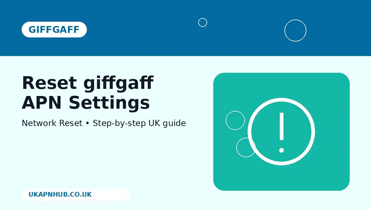 Reset giffgaff APN Settings thumbnail