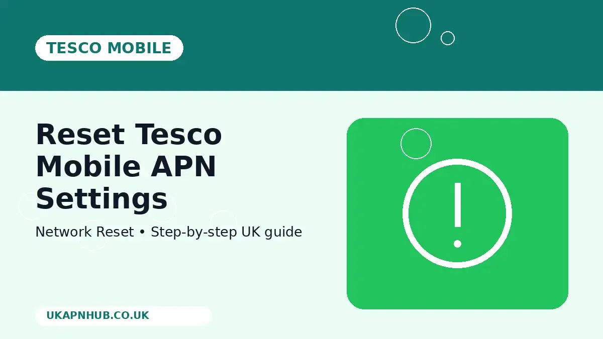 Reset Tesco Mobile APN Settings thumbnail