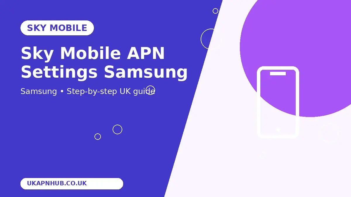 Sky Mobile APN Settings Samsung thumbnail