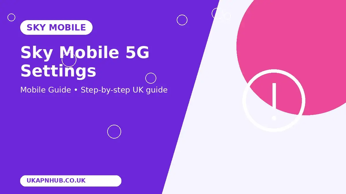 Sky Mobile 5G Settings thumbnail