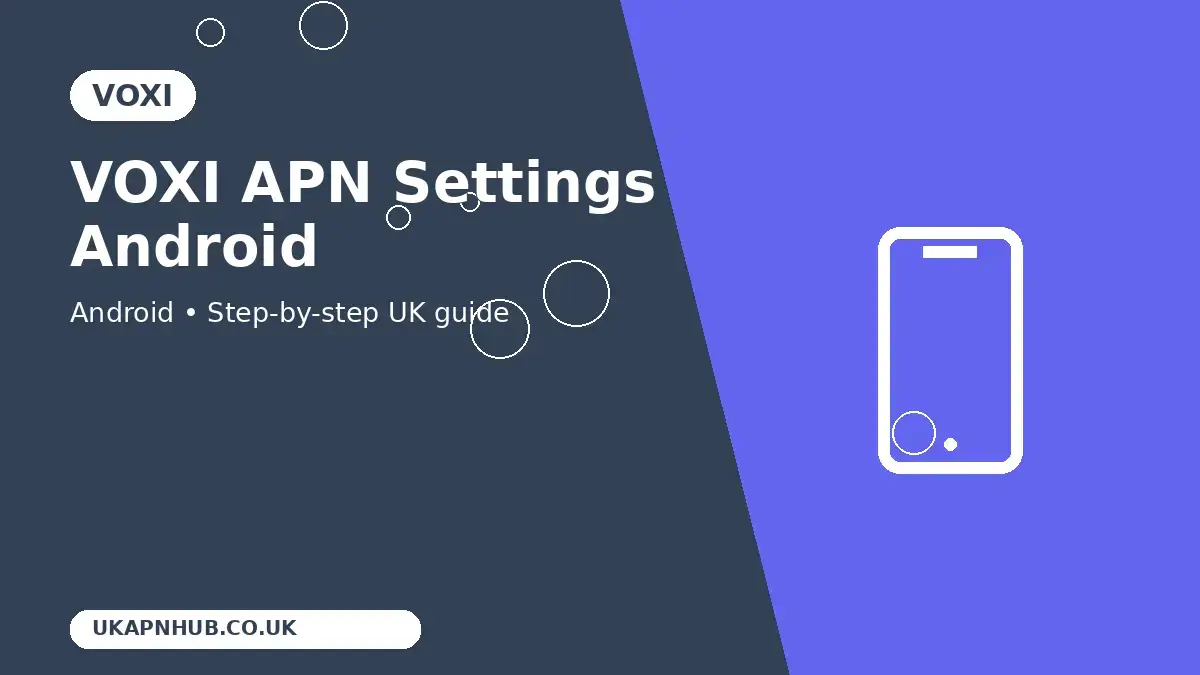 VOXI APN Settings Android thumbnail