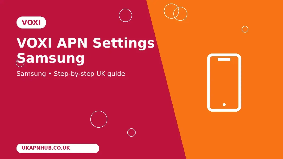 VOXI APN Settings Samsung thumbnail