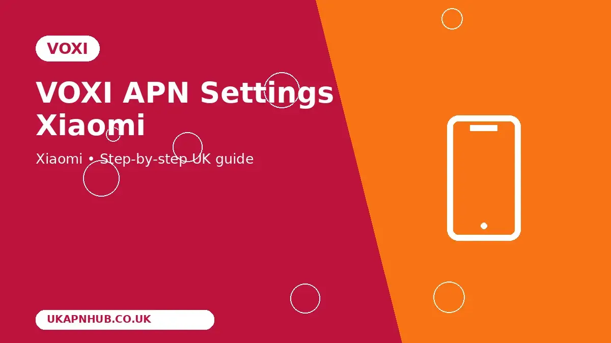 VOXI APN Settings Xiaomi thumbnail