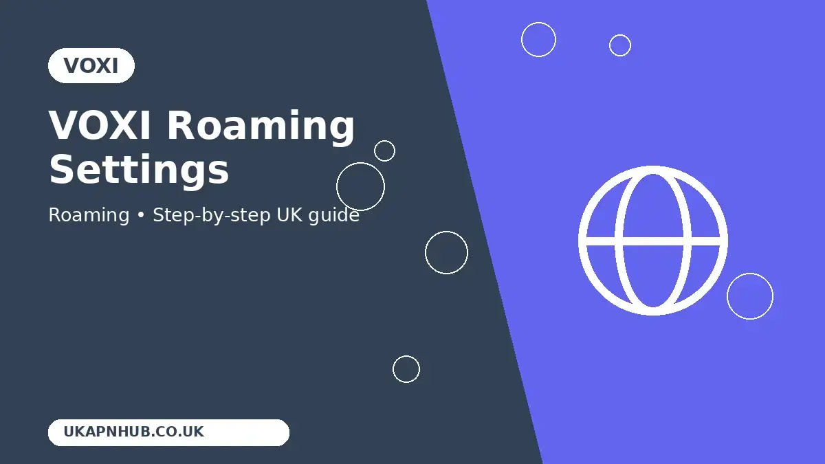 VOXI Roaming Settings thumbnail