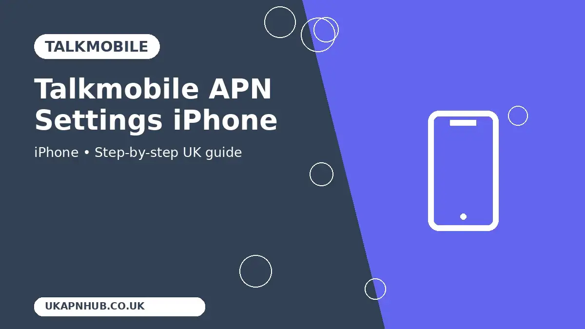 Talkmobile APN Settings iPhone thumbnail