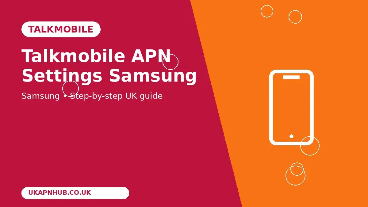 Talkmobile APN Settings Samsung thumbnail
