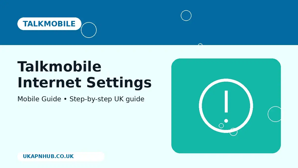 Talkmobile Internet Settings thumbnail