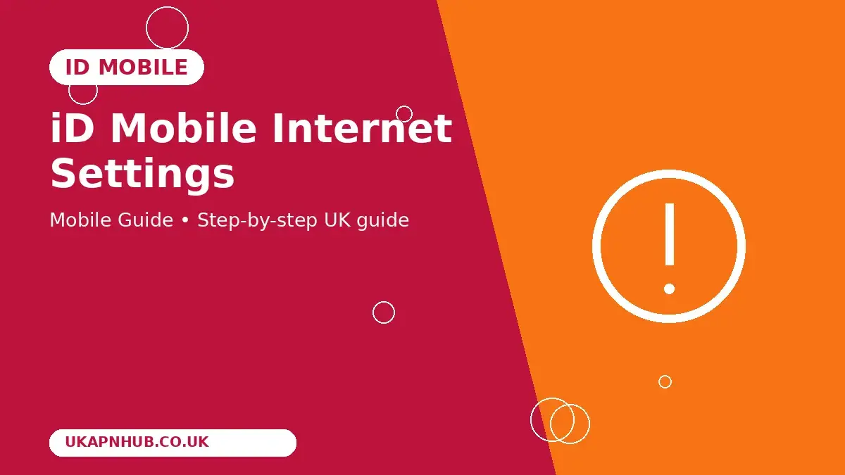 iD Mobile Internet Settings thumbnail