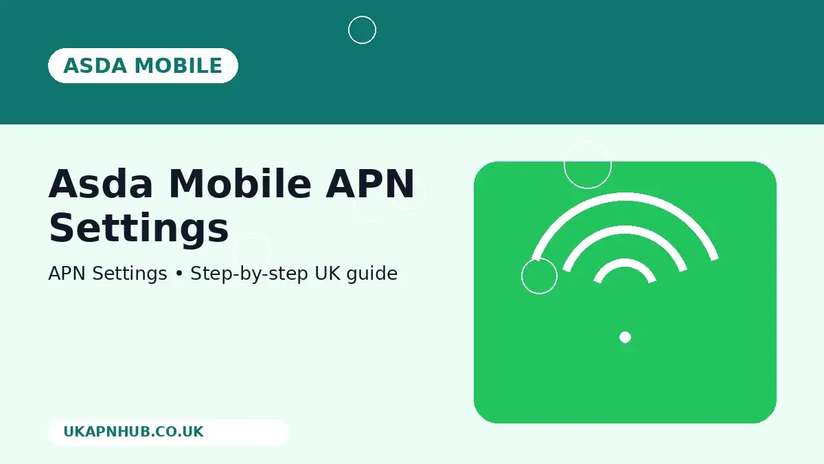 Asda Mobile APN Settings thumbnail