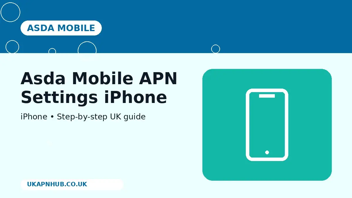 Asda Mobile APN Settings iPhone thumbnail