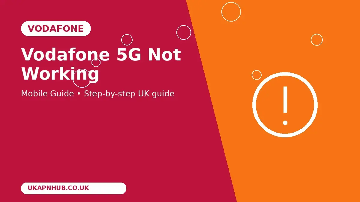 Vodafone 5G Not Working thumbnail