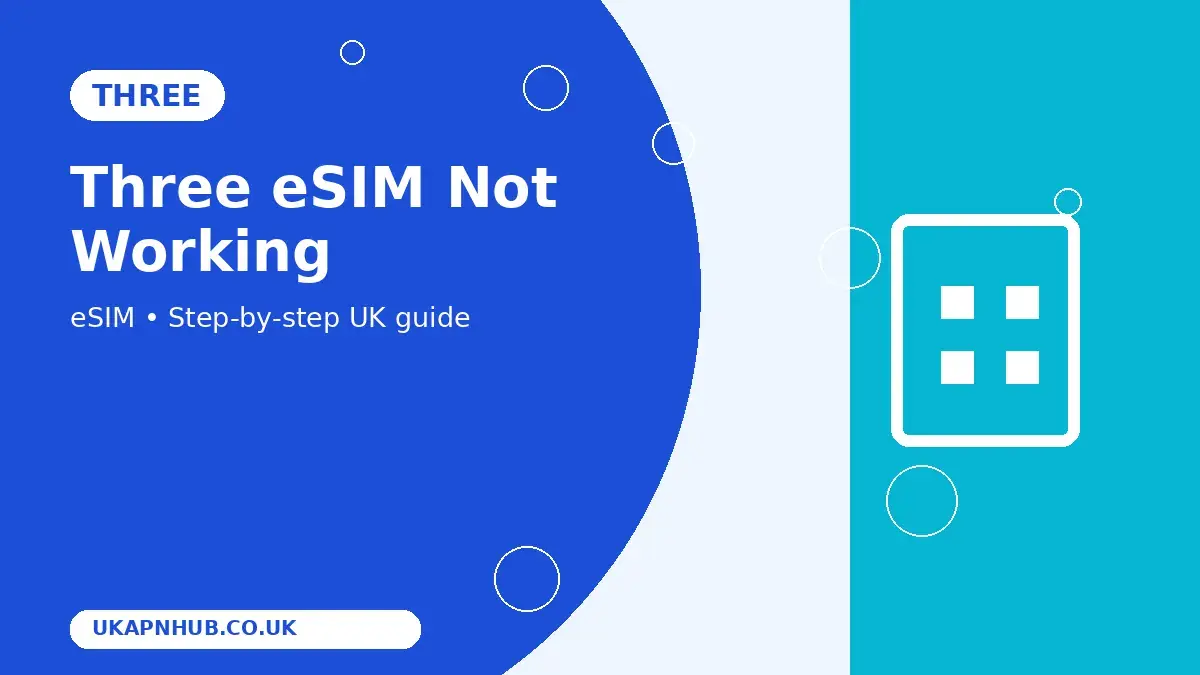 Three eSIM Not Working thumbnail