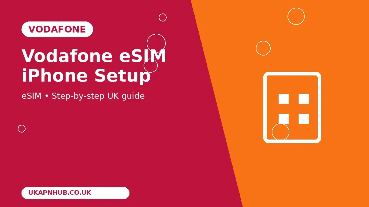 Vodafone eSIM iPhone Setup thumbnail
