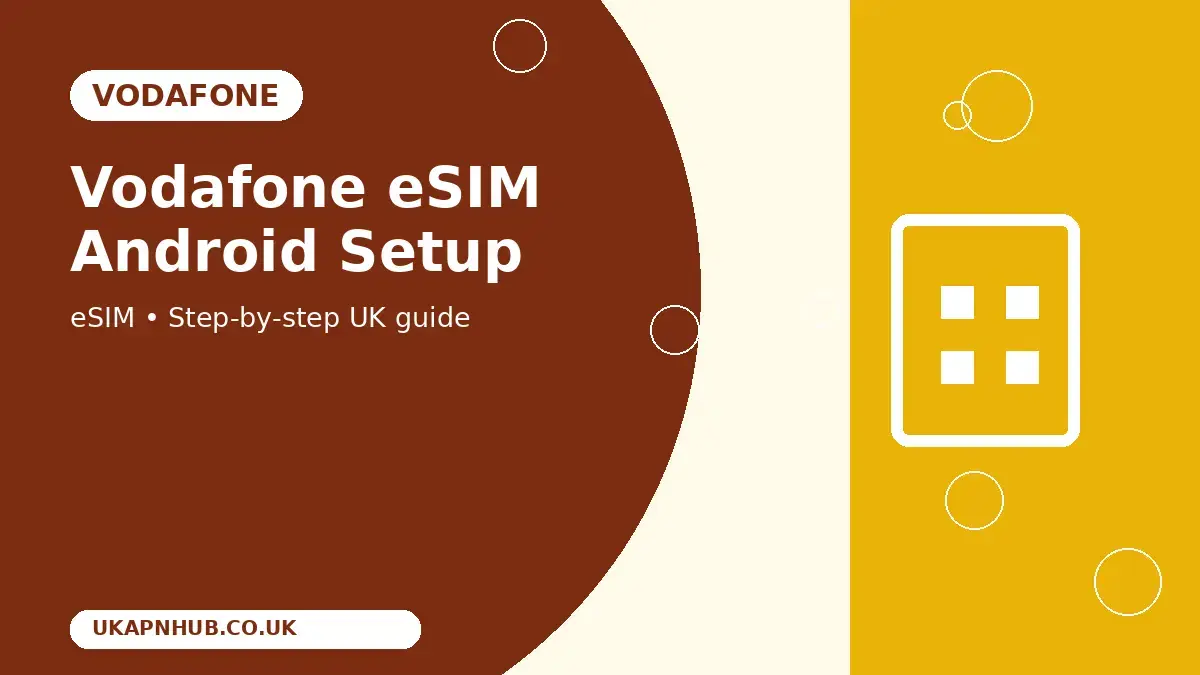 Vodafone eSIM Android Setup thumbnail