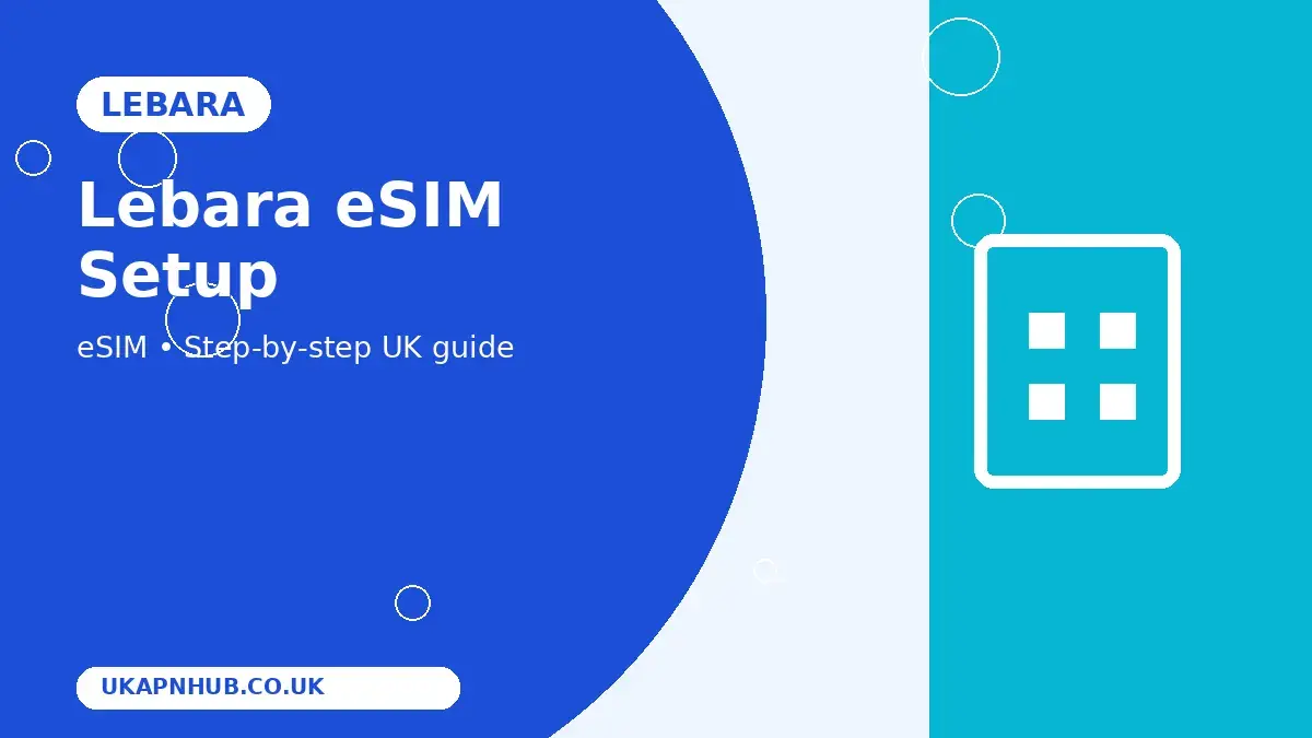 Lebara eSIM Setup thumbnail