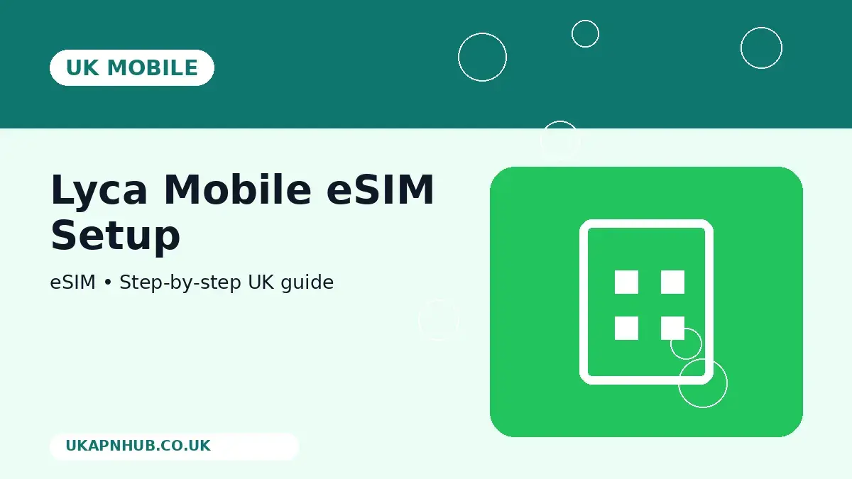 Lyca Mobile eSIM Setup thumbnail