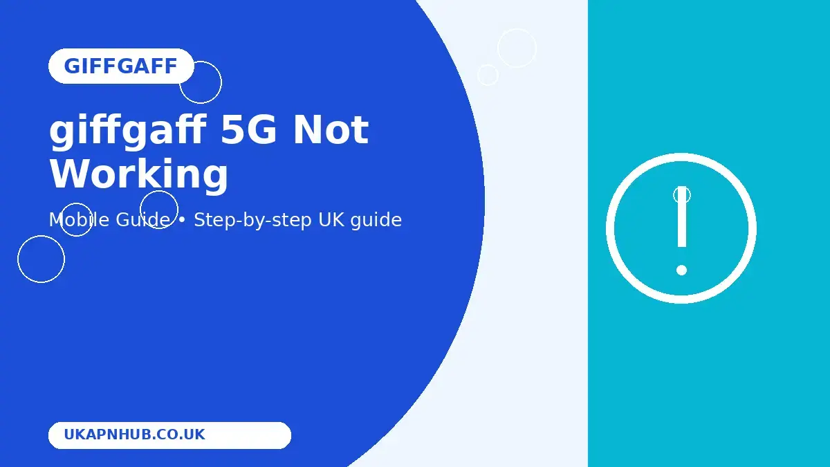 giffgaff 5G Not Working thumbnail