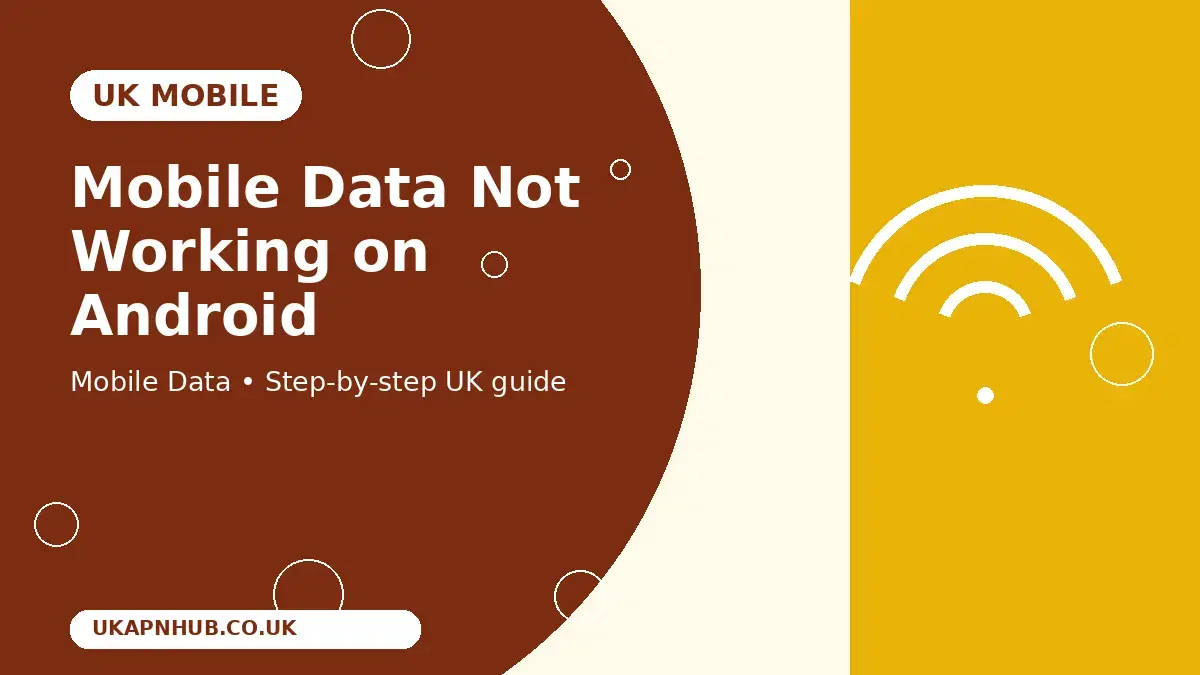 Mobile Data Not Working on Android thumbnail