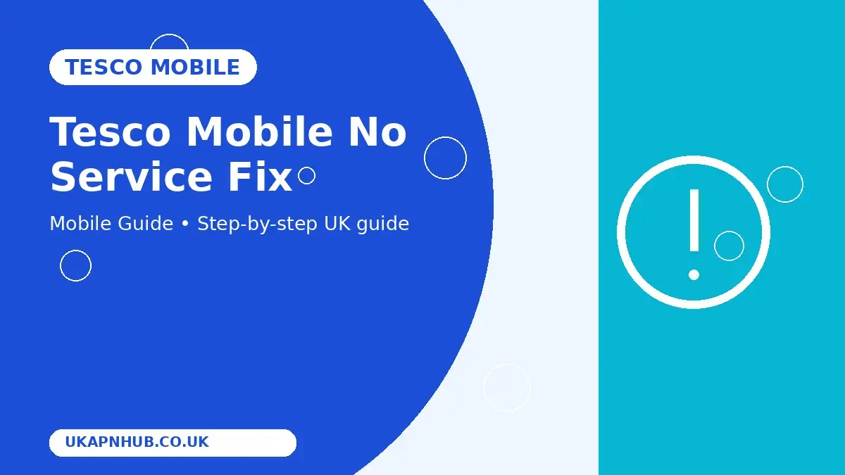Tesco Mobile No Service Fix thumbnail