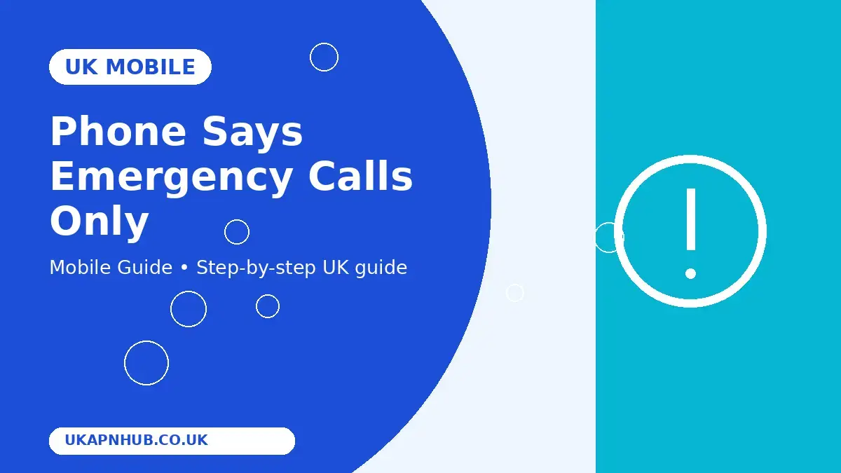 Phone Says Emergency Calls Only thumbnail