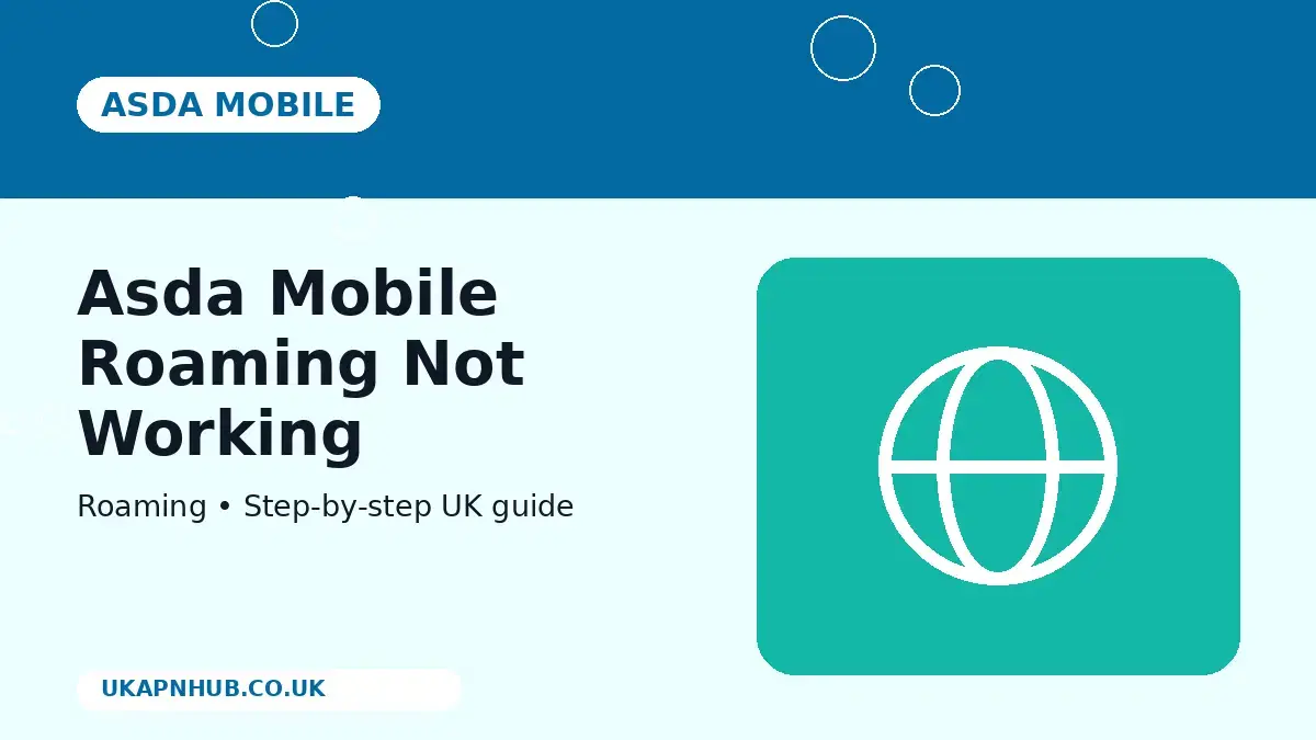 Asda Mobile Roaming Not Working thumbnail