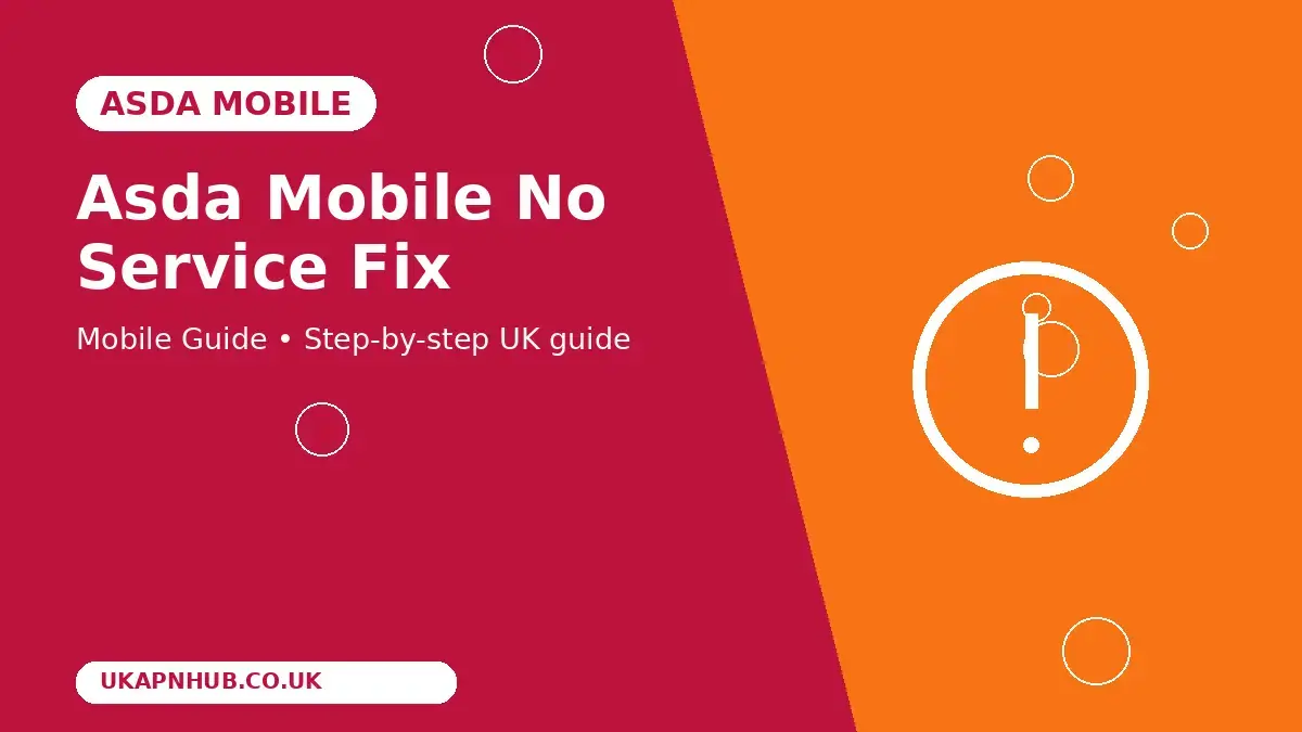 Asda Mobile No Service Fix thumbnail