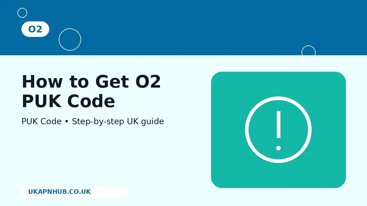 How to Get O2 PUK Code thumbnail