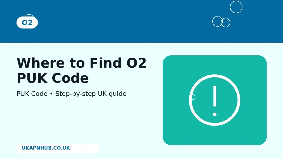 Where to Find O2 PUK Code thumbnail
