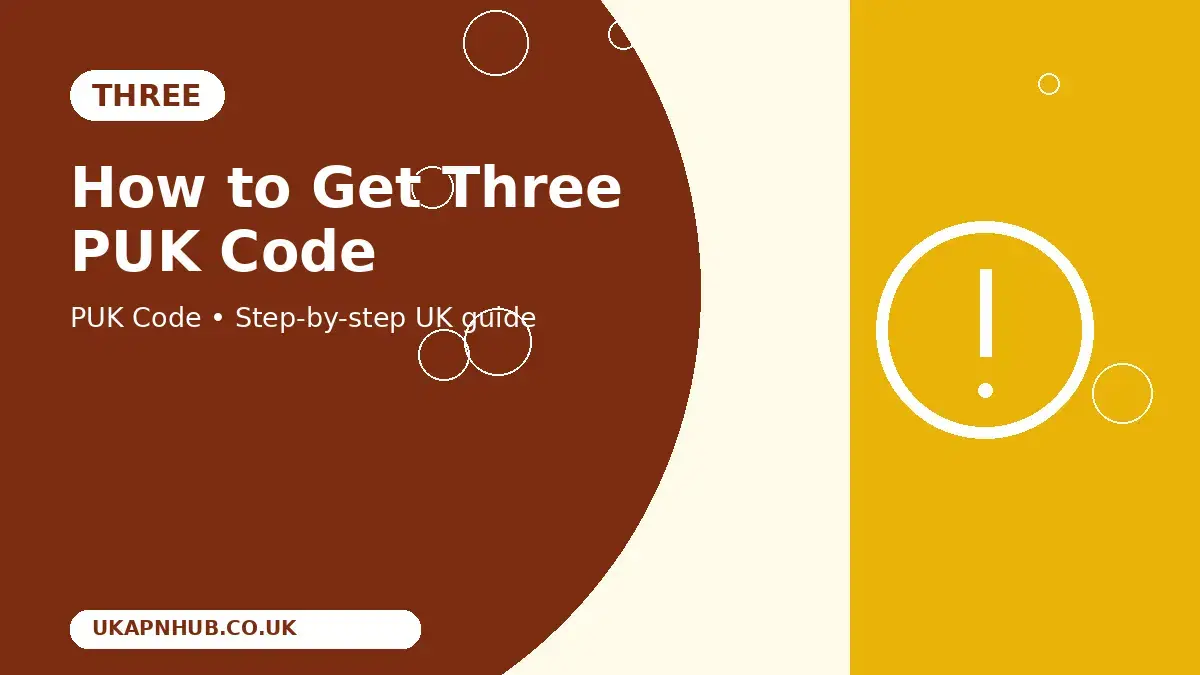 How to Get Three PUK Code thumbnail