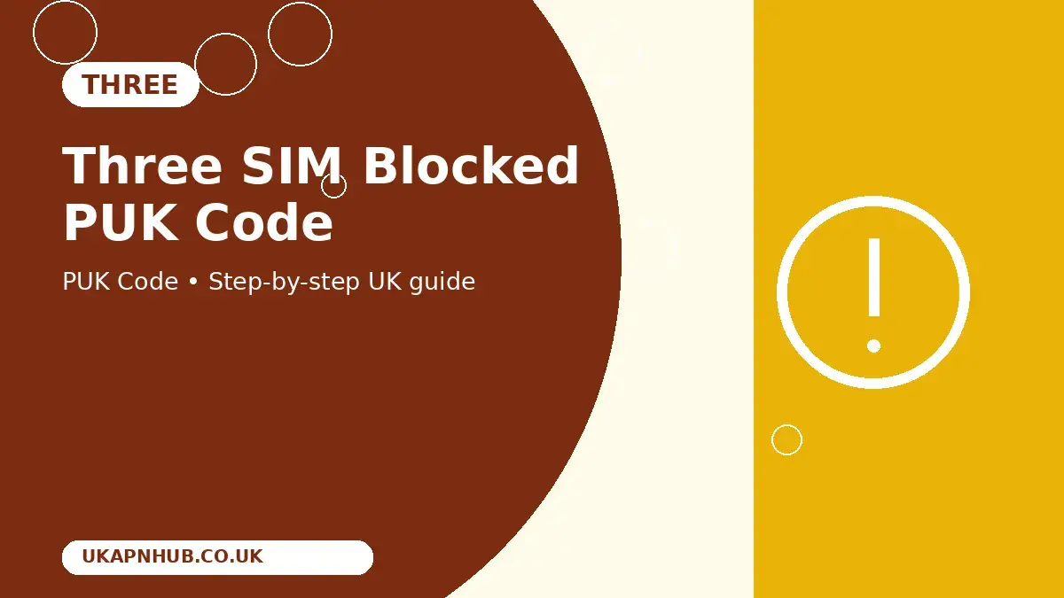 Three SIM Blocked PUK Code thumbnail