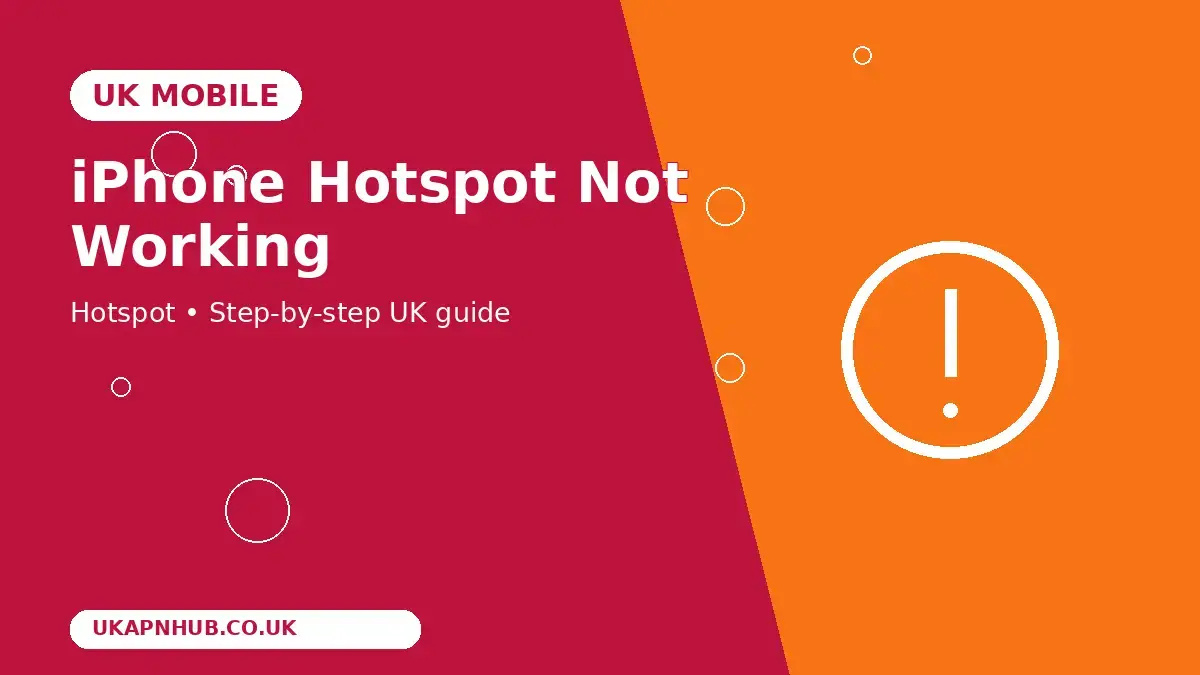 iPhone Hotspot Not Working thumbnail