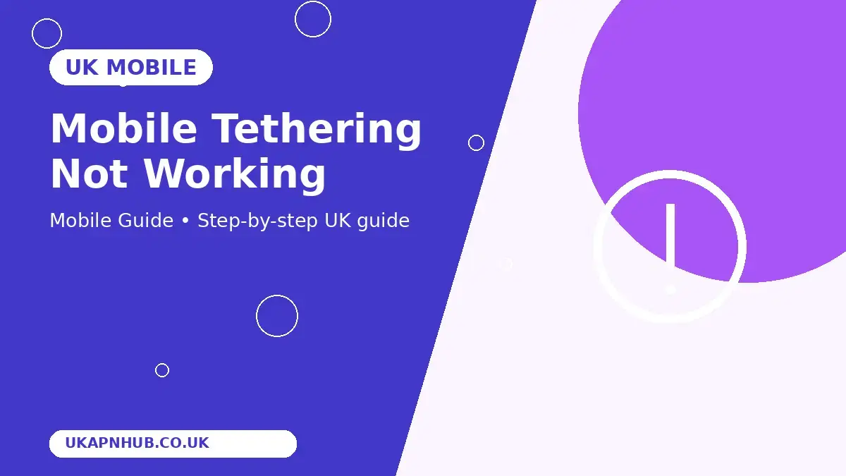 Mobile Tethering Not Working thumbnail