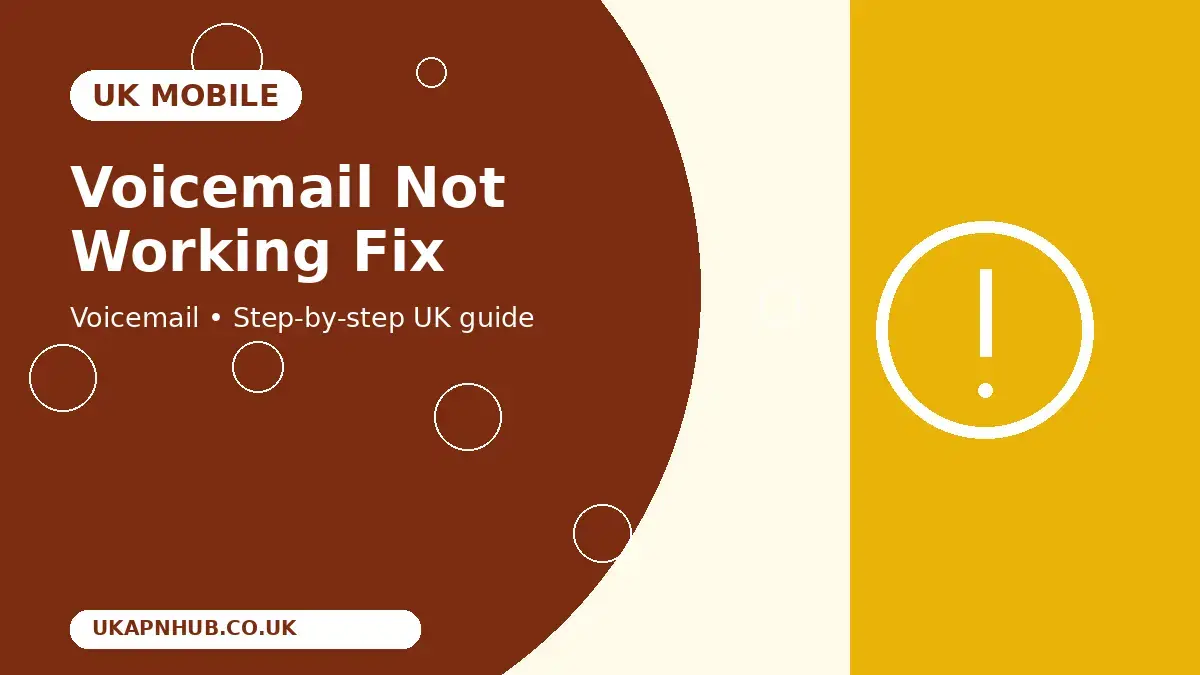 Voicemail Not Working Fix thumbnail