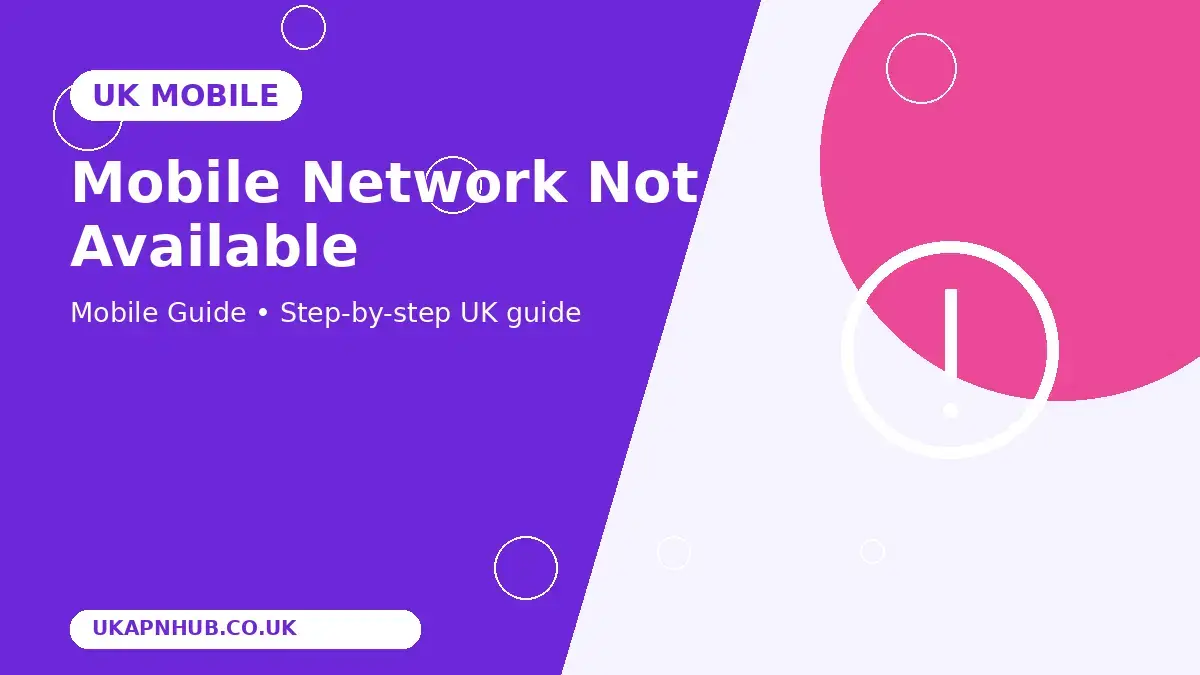 Mobile Network Not Available thumbnail