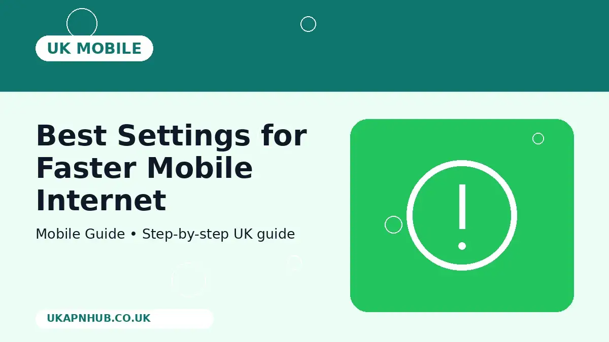 Best Settings for Faster Mobile Internet thumbnail