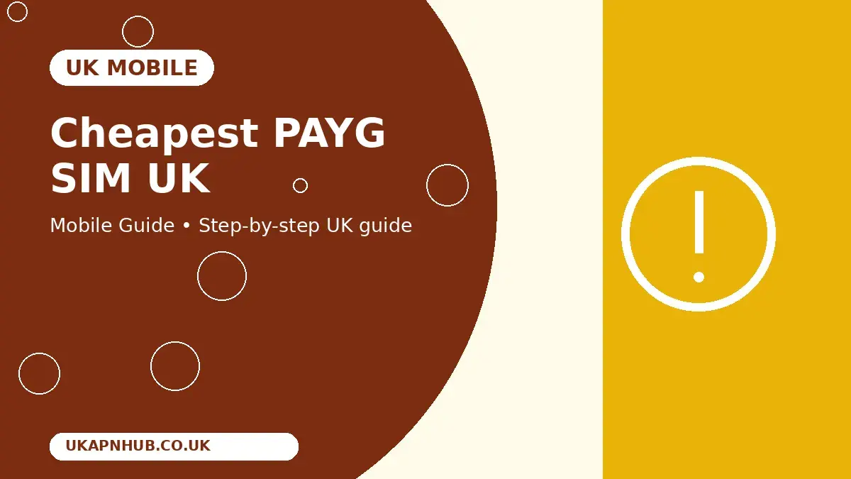 Cheapest PAYG SIM UK | UK Mobile Guide thumbnail