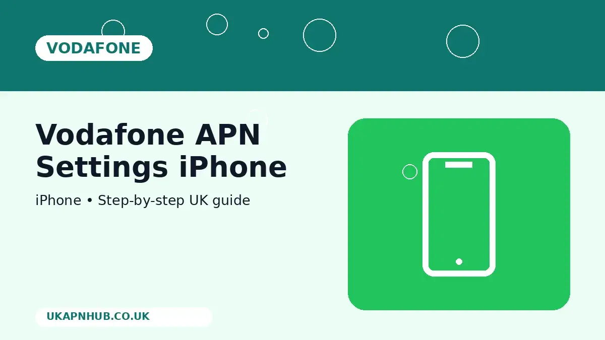 Vodafone APN Settings iPhone | UK Mobile Guide thumbnail