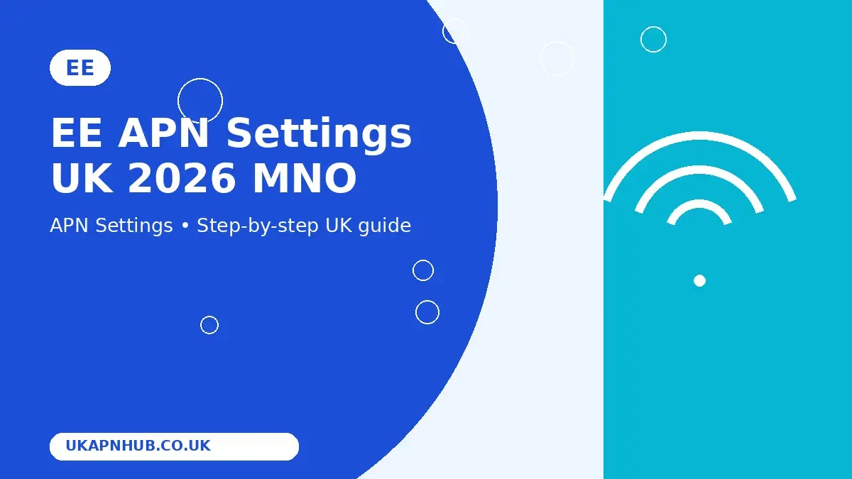 EE APN Settings UK 2026 MNO guide thumbnail